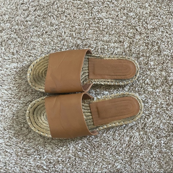 Women's Brown Fashion Slides Size 8 - Picture 2 of 5